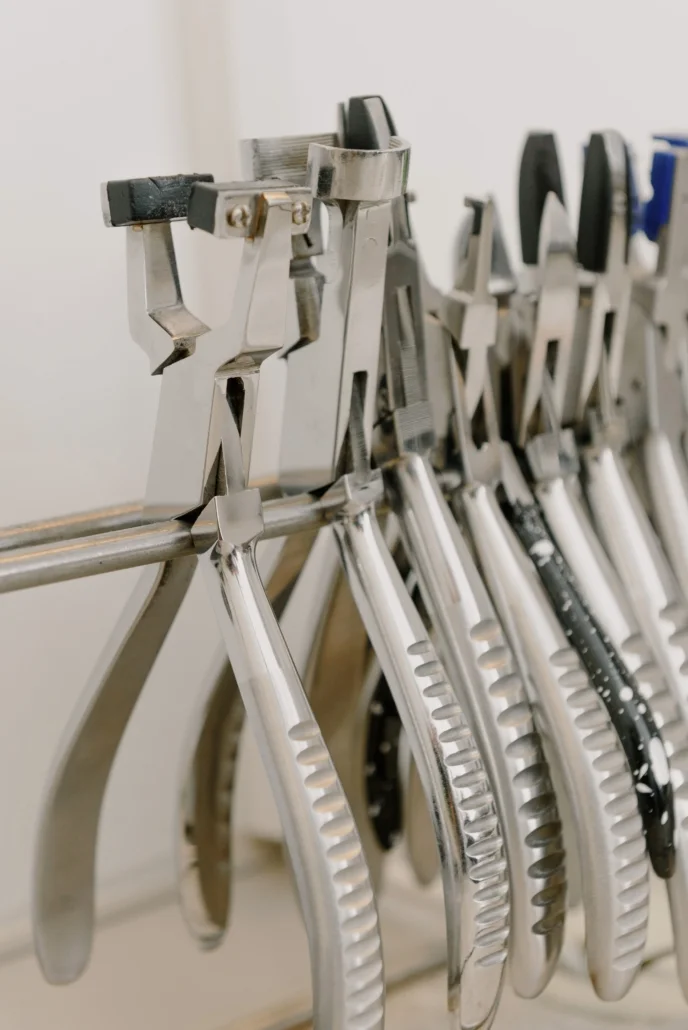 A row of tools, representing the values that can make or break a recovery journey