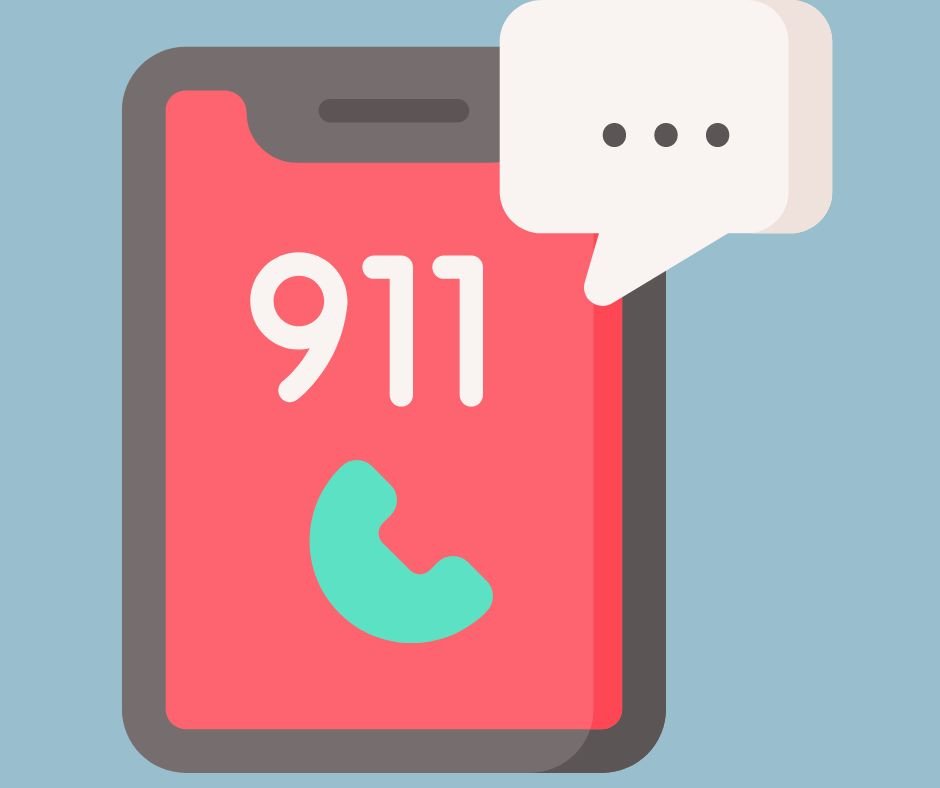 Symbol indicating a 911 phone call