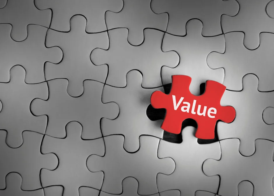 A puzzle with recovery values as the final puzzle piece